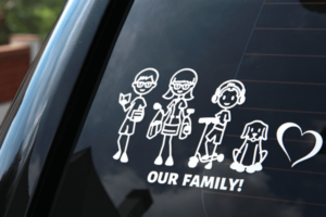 Expressing Individuality and Unity: The Allure of Family Car Stickers