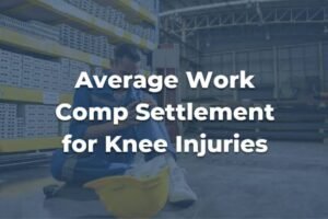 What is the average work comp settlement for a knee injury?