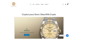 Shop with crypto at Crypto Luxury Store