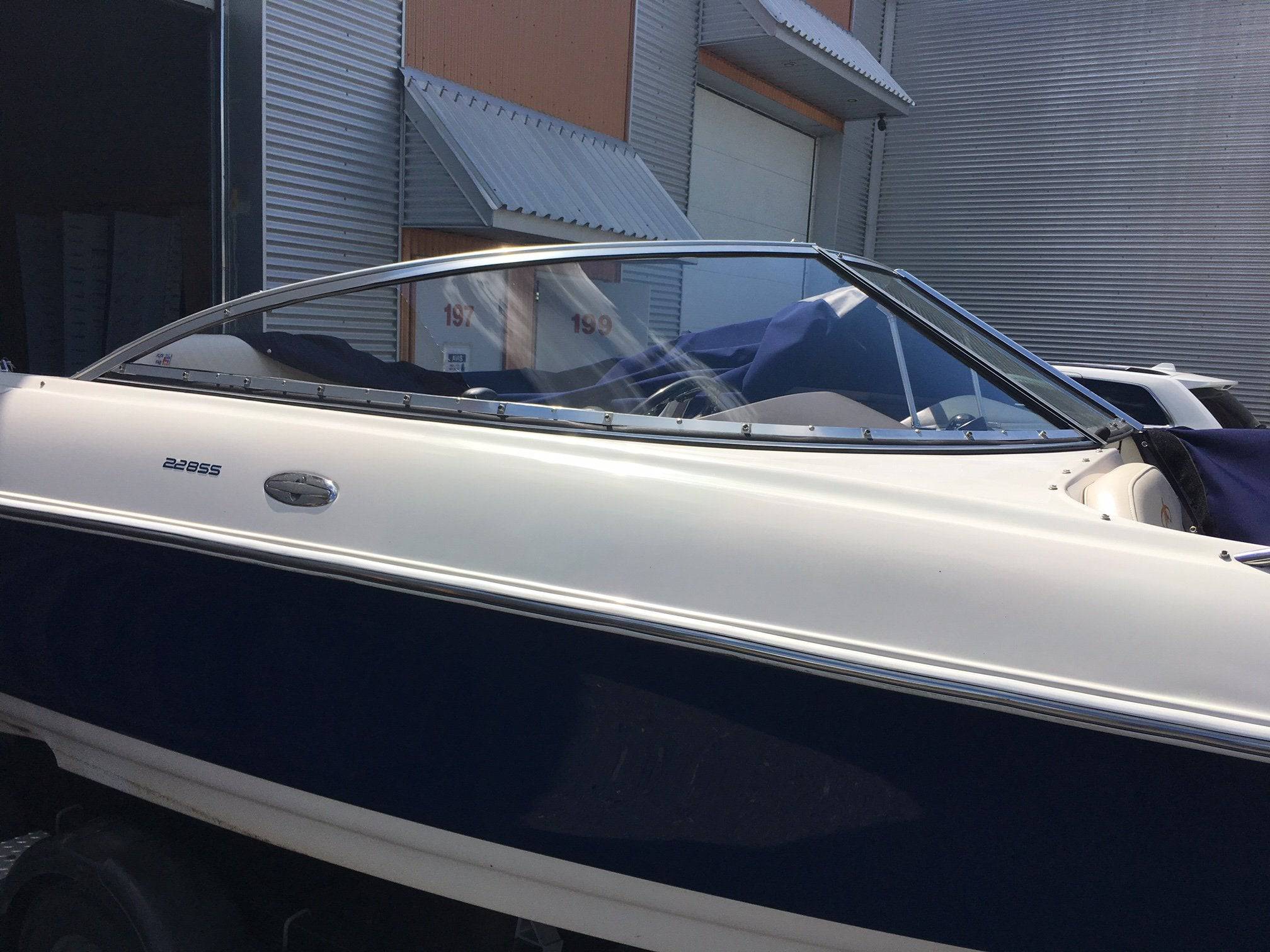 curved boat windshield glass replacement repair 30631616413885