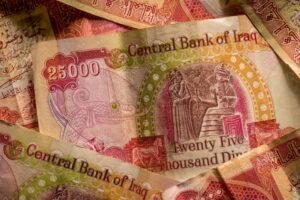 What does “revalue IQD is live at 3.47 to the USD” mean?