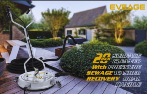 EVEAGE Environmental Guardian 20-inch Surface Cleaner Pressure Washer Dual Handle