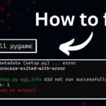 subprocess-exited-with-error