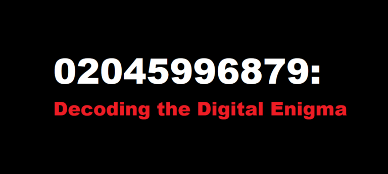 02045996879: Decoding the Digital Enigma
