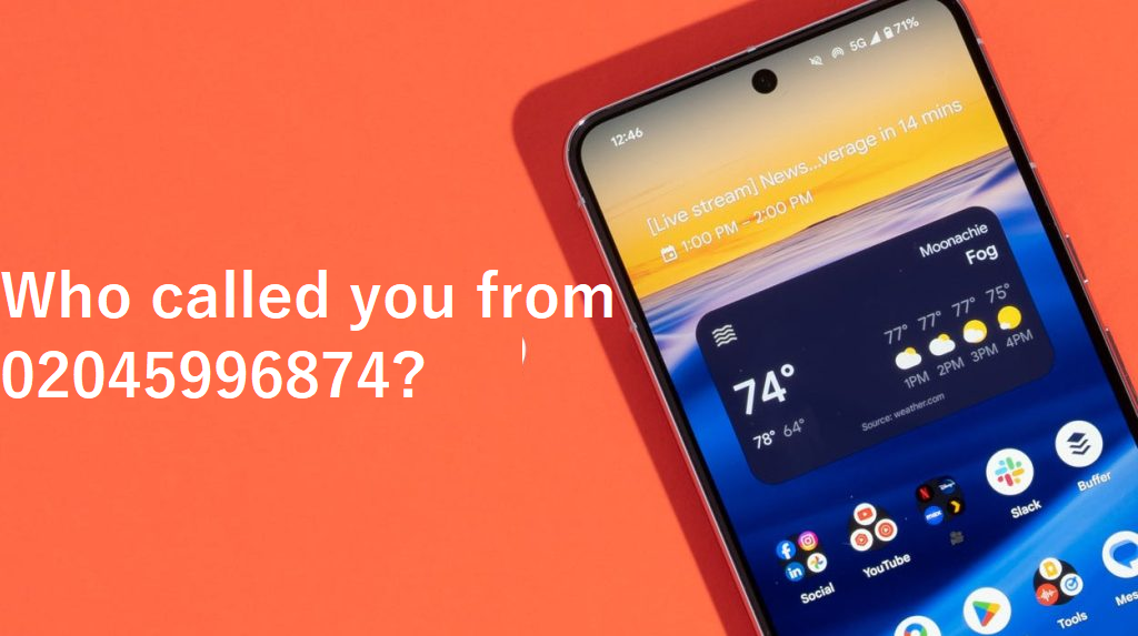 Who called you from 02045996874?