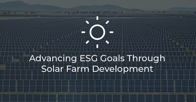 Harnessing ESG Goals and Solar Panels for a Sustainable Future