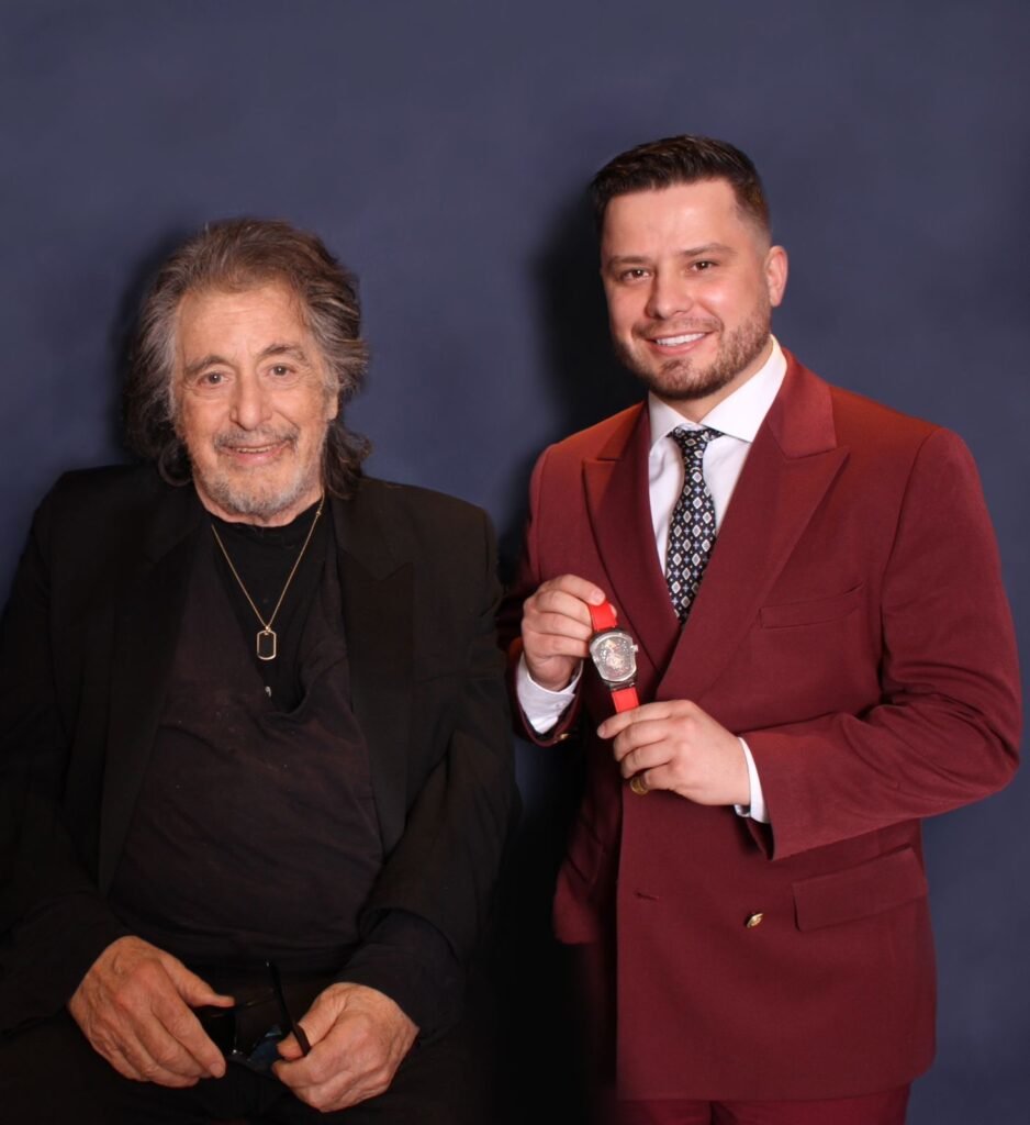 In the realm of haute horlogerie, the TisMo Geneve “Sonny” Watch—a homage to Al Pacino—has become famous.