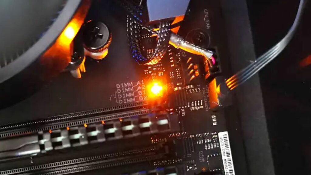 Orange Light on Your Motherboard