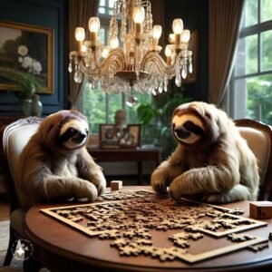 The Unlikely Duo: A Tale of Sloths and Puzzles