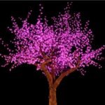 Enchant Your Space with Stunning Purple LED Trees | Magic of Leds