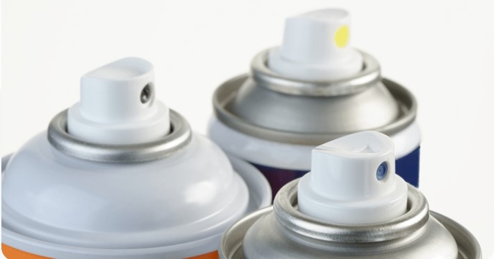 Efficient application of aerosol cans in industrial cleaners