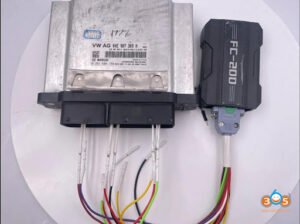 How does the MED17 ECU volkswagen manage ignition timing?