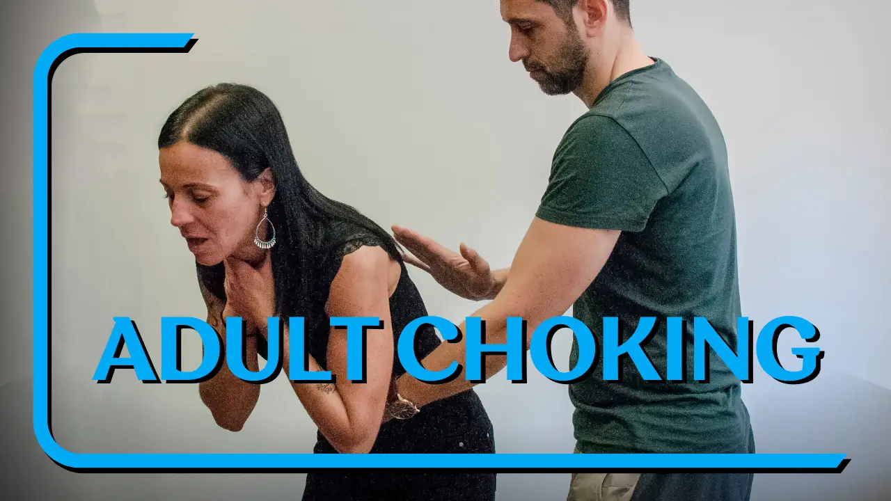 How does cpr differ in an unresponsive adult choking victim