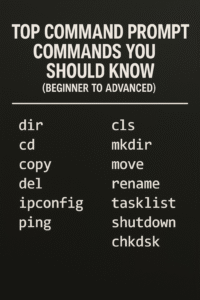 Top Command Prompt Commands You Should Know (Beginner to Advanced)