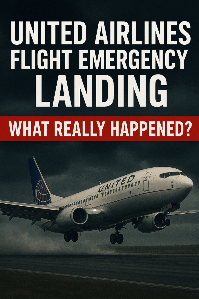 united airlines flight emergency landing
