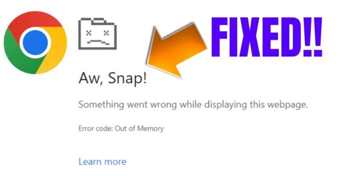 out of memory error chrome Why Does Chrome Show the Out of Memory Error Chrome?