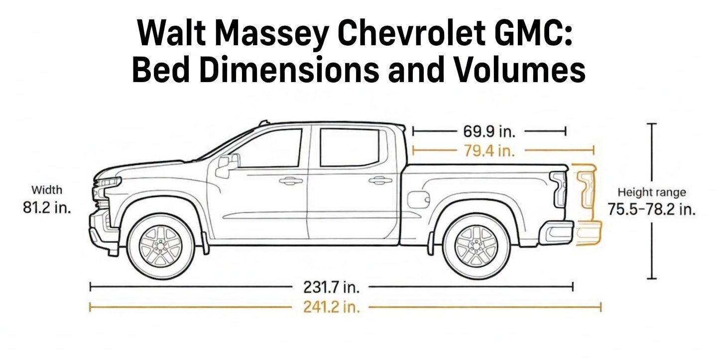 Walt Massey Chevrolet GMC: Bed Dimensions and Volumes Walt Massey Chevrolet GMC: Bed Dimensions and Volumes