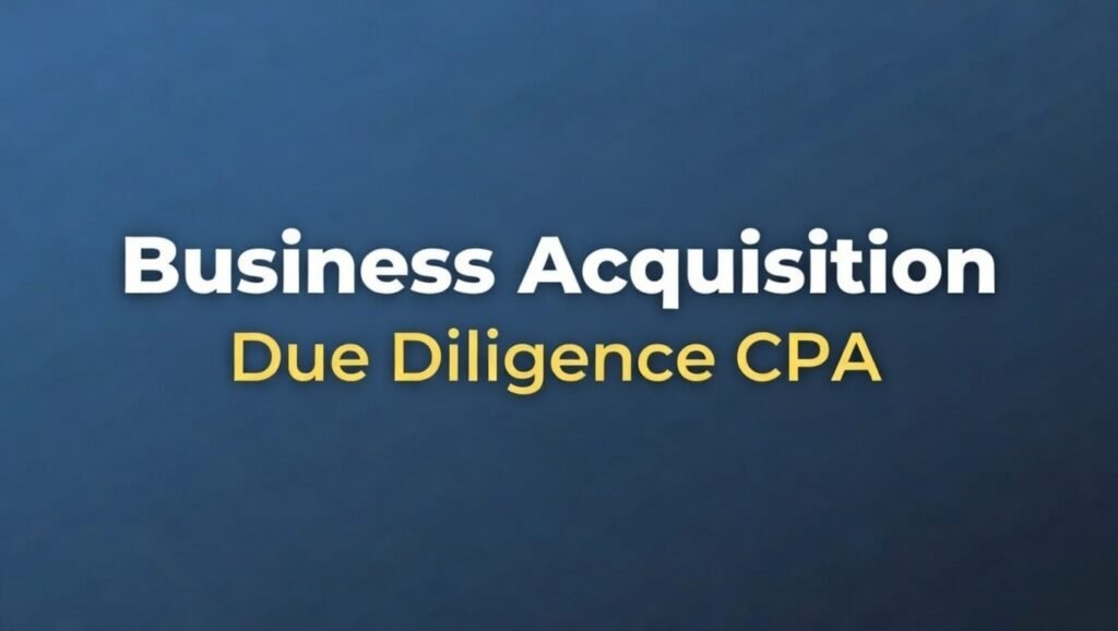 Business Acquisition Due Diligence CPA: Your Financial Safety Guide Business Acquisition Due Diligence CPA: Your Financial Safety Guide