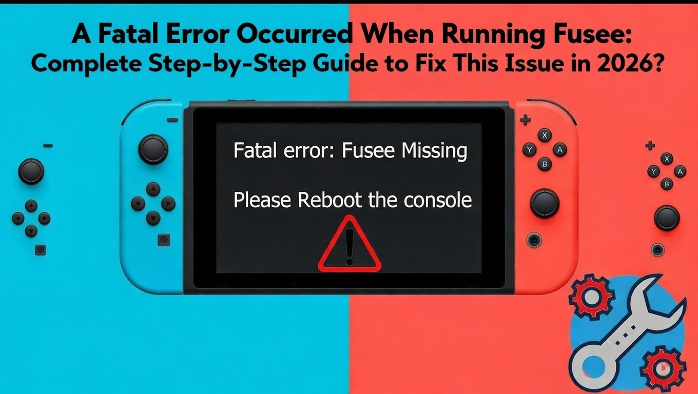 a fatal error occurred when running fusee​