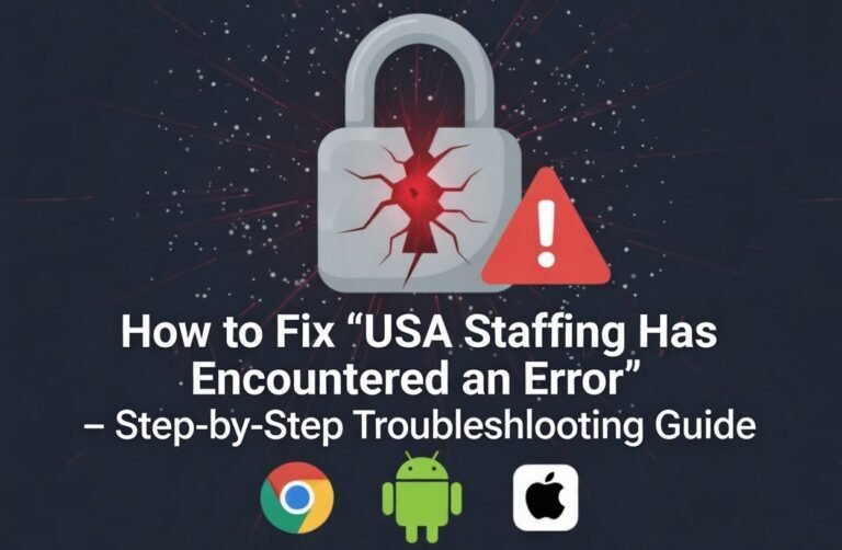 How to Fix “USA Staffing Has Encountered an Error” – Step-by-Step Troubleshooting Guide