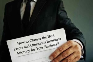 How to Choose the Best Errors and Omissions Insurance Attorney for Your Business?
