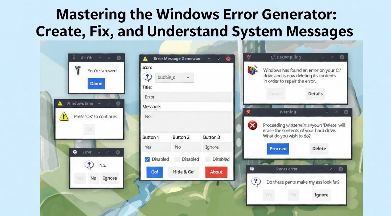 Windows Error Generator