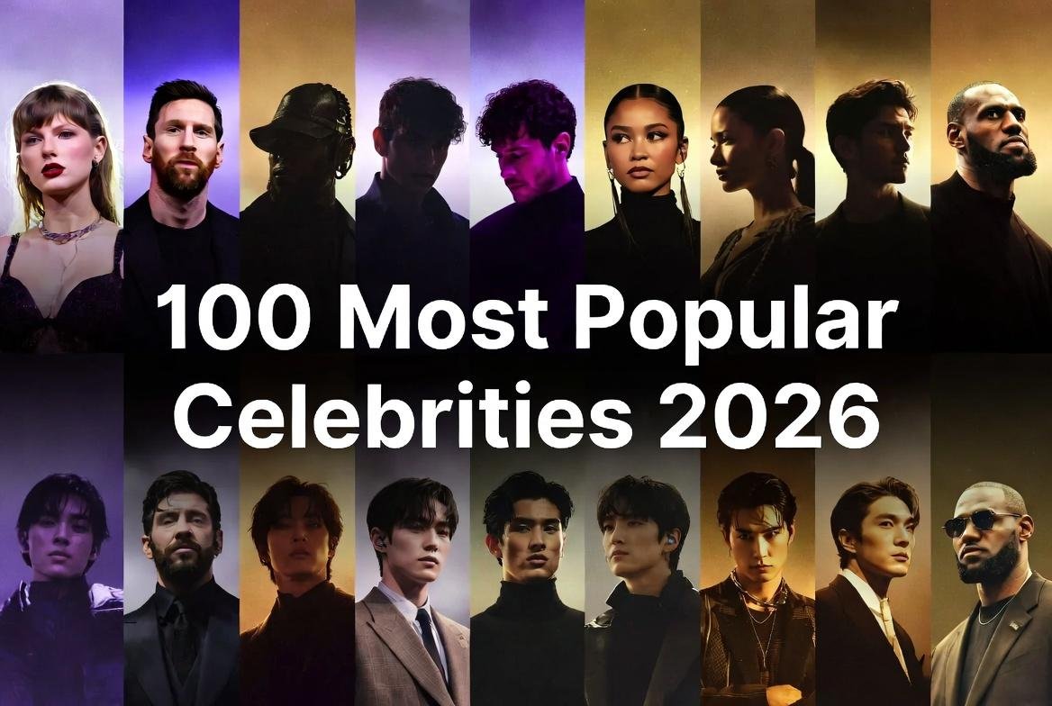Who are the 100 most popular celebrities in the world right now