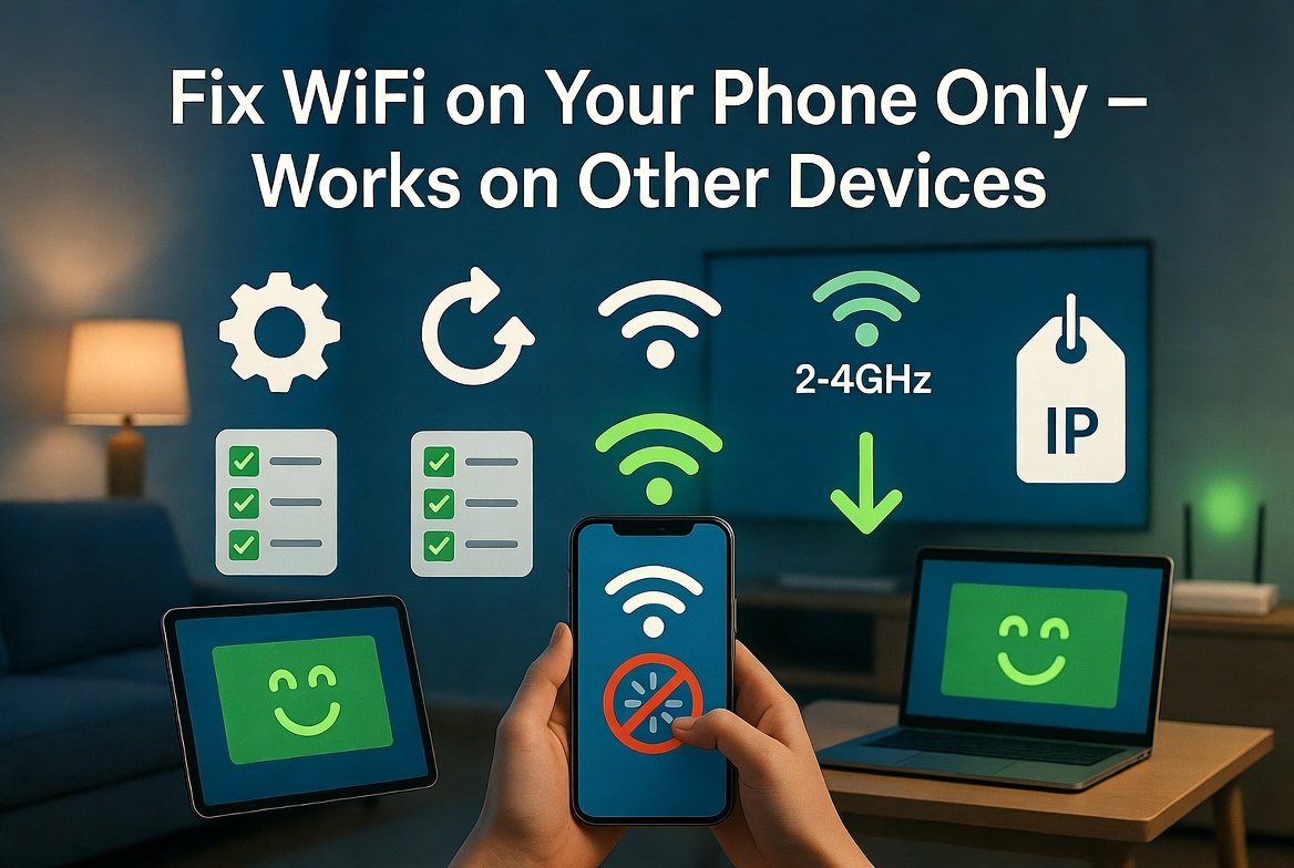 How to Fix WiFi Not Working on My Phone But Working on Other Devices? A Complete Family-Safe Guide