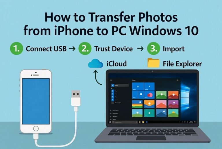 How to Transfer Photos from iPhone to PC Windows 10: Easy Methods for All Users