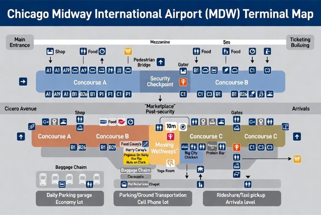 Mastering Your Journey: The Ultimate Guide to the Midway Airport Location Map.​