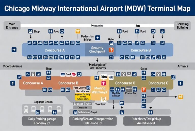 Mastering Your Journey: The Ultimate Guide to the Midway Airport Location Map.​