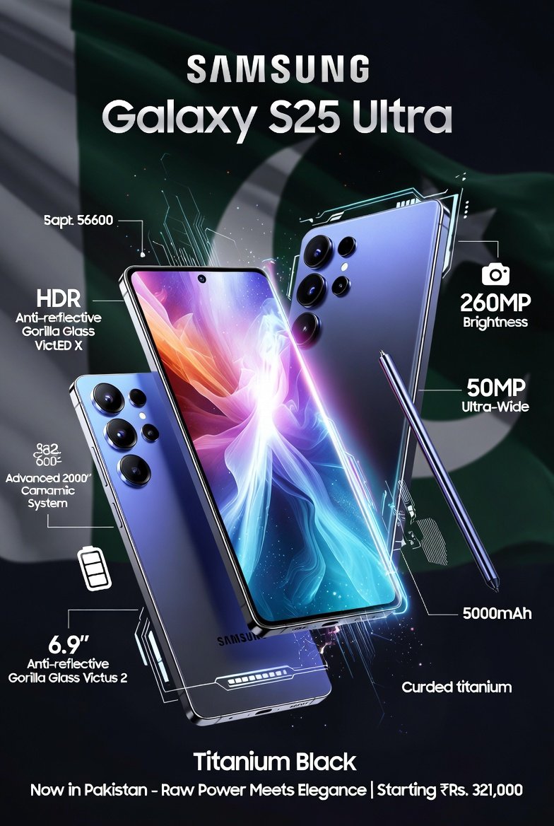 Samsung Galaxy S25 Ultra specs price release date in Pakistan