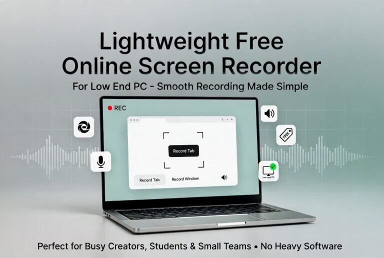 How to Record Smoothly on a Modest Computer: A Practical Guide for Everyday Use