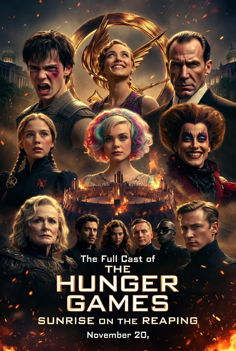 The Full Cast of The Hunger Games: Sunrise on the Reaping: Who’s Who in the 50th Hunger Games