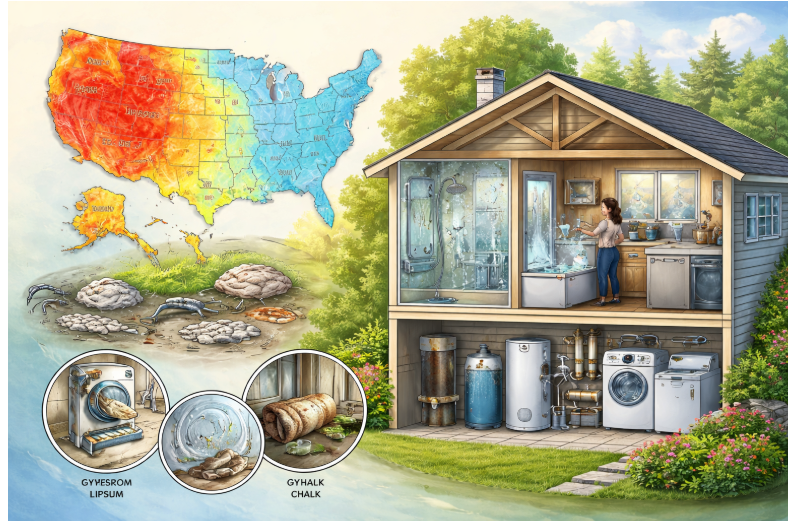 Water Hardness in the US: Causes and Effects on Homes