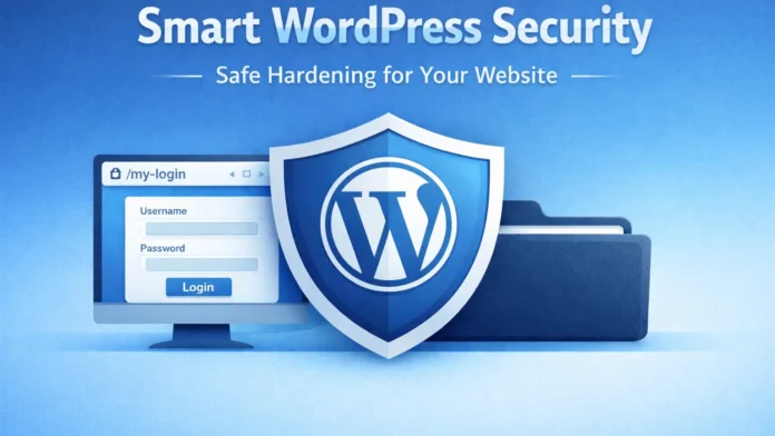 WordPress login protection with 2FA and hidden login URL