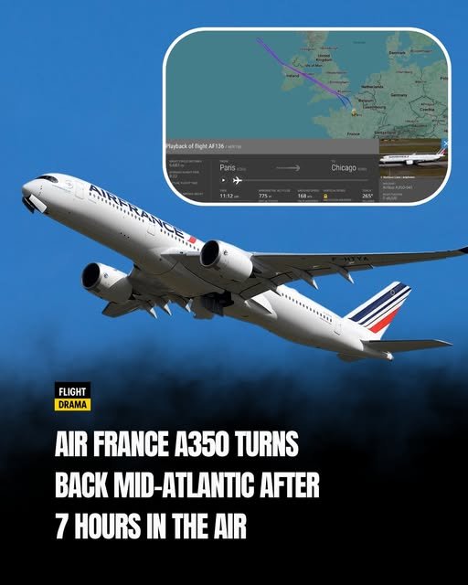 Air France A350 Chicago Flight Return Explained: The Mid-Flight Turnaround of AF136 and Its Causes
