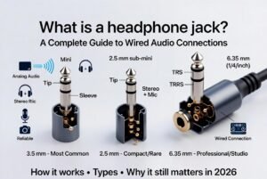 What is a headphone jack?