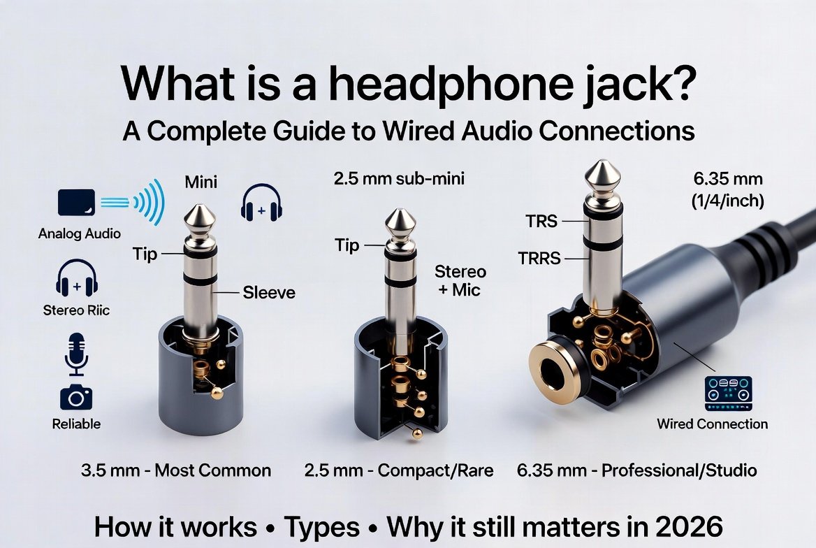 What is a headphone jack?