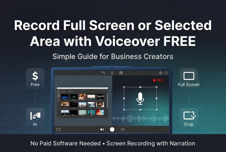 How to Make Clear Screen Videos Without Paying for Software