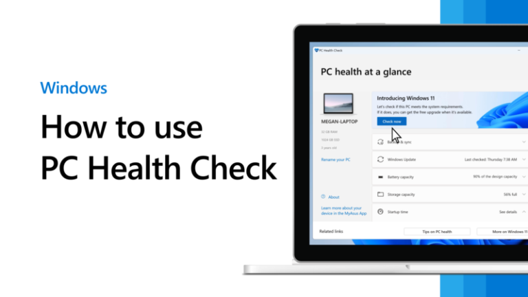 What is the windows pc health check app?