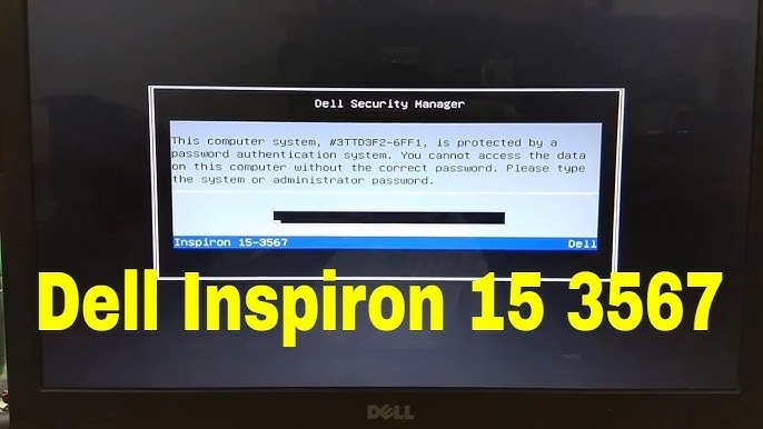 Dell Inspiron 15-3567 BIOS