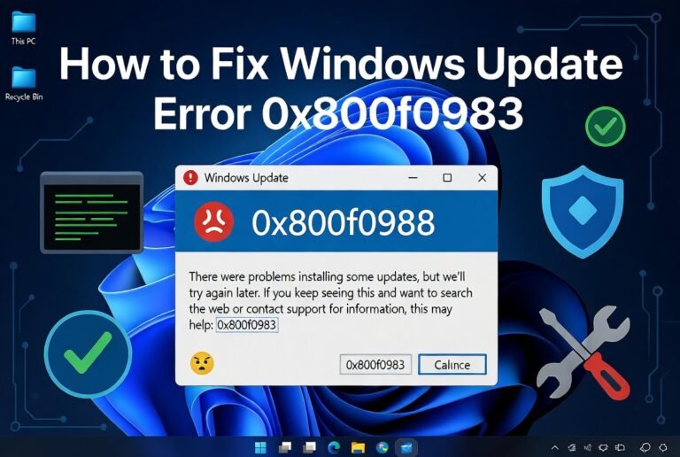 How to Fix Windows Update Error 0x800f0983: The Complete 2026 Guide