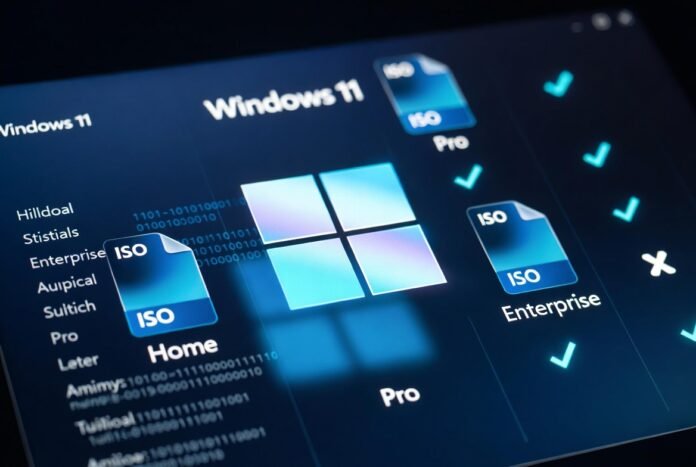 windows 11 multi-edition iso. does it have enterprise edition