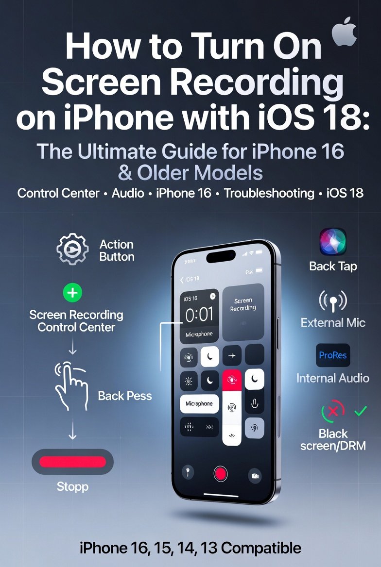 How to Turn On Screen Recording on iPhone with iOS 18: The Ultimate Guide for iPhone 16 and Older Models