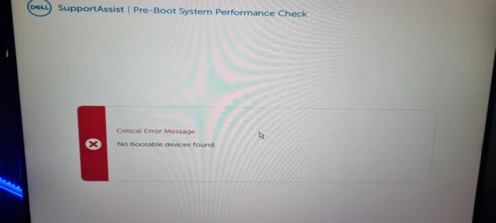 supportassist pre boot system performance check