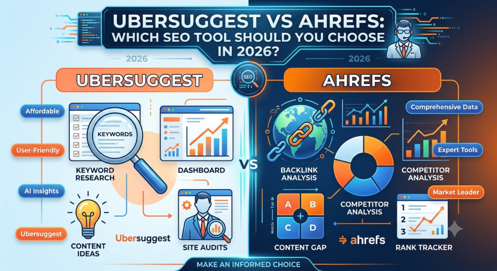 Ubersuggest vs Ahrefs: Which SEO Tool Should You Choose in 2026?