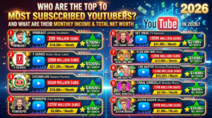 Most Subscribed YouTubers