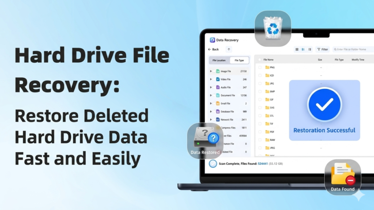 Hard Drive File Recovery: Restore Deleted Hard Drive Data Fast and Easily