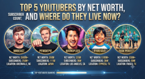 Top 5 YouTubers by Net Worth, Subscriber Count, and Where Do They Live Now?